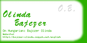 olinda bajczer business card